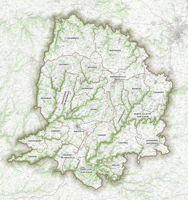 Carte du Pays Ségali